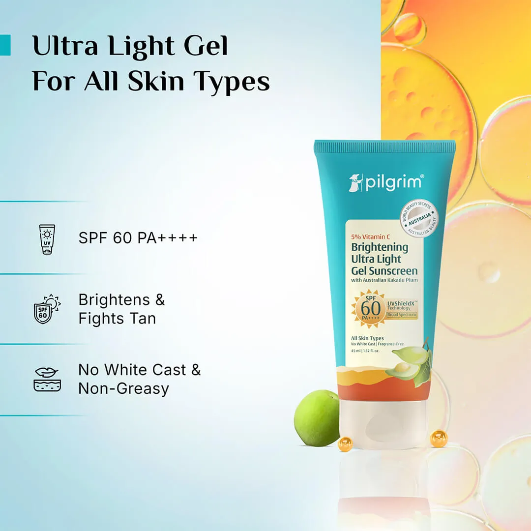 5% Vitamin C Brightening Ultra Light Gel Sunscreen SPF 60 PA    