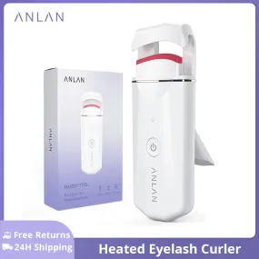 ANLAN Heated Eyelash Curler Rechargeable Eyelashes Clip Long Lasting Eye Lash Curl Electric Eyelash Curler Device Makeup Tools