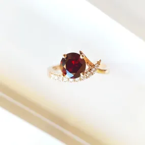 Arizona Anthill Garnet Gold Jewelry Garnet Caress Ring