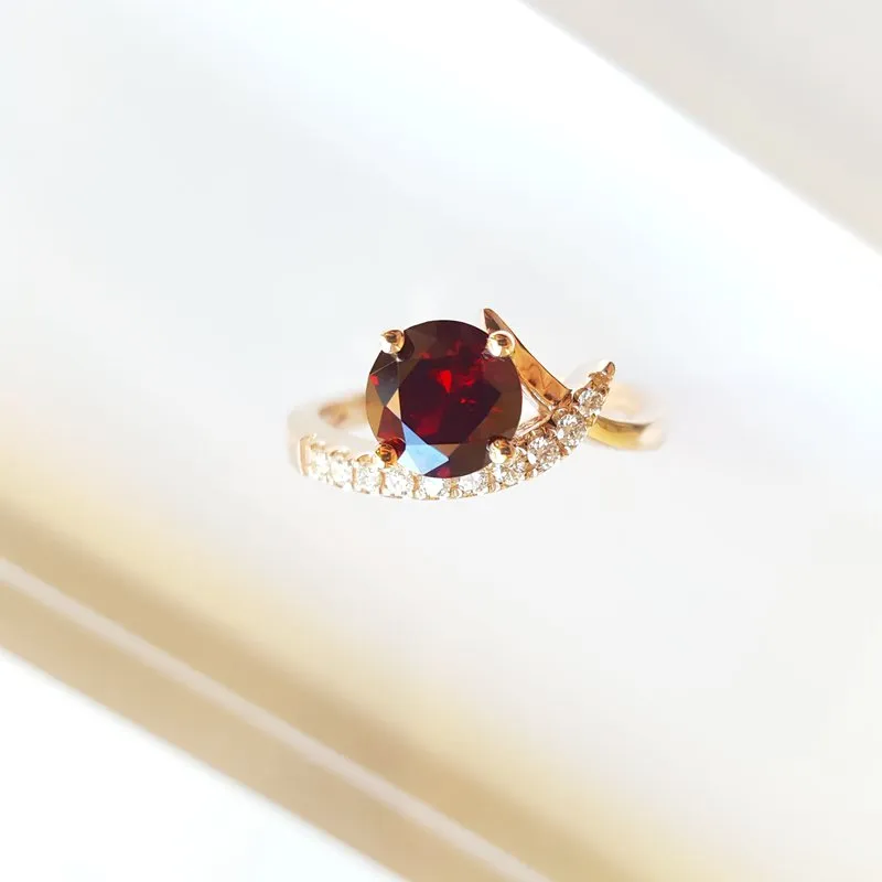 Arizona Anthill Garnet Gold Jewelry Garnet Caress Ring