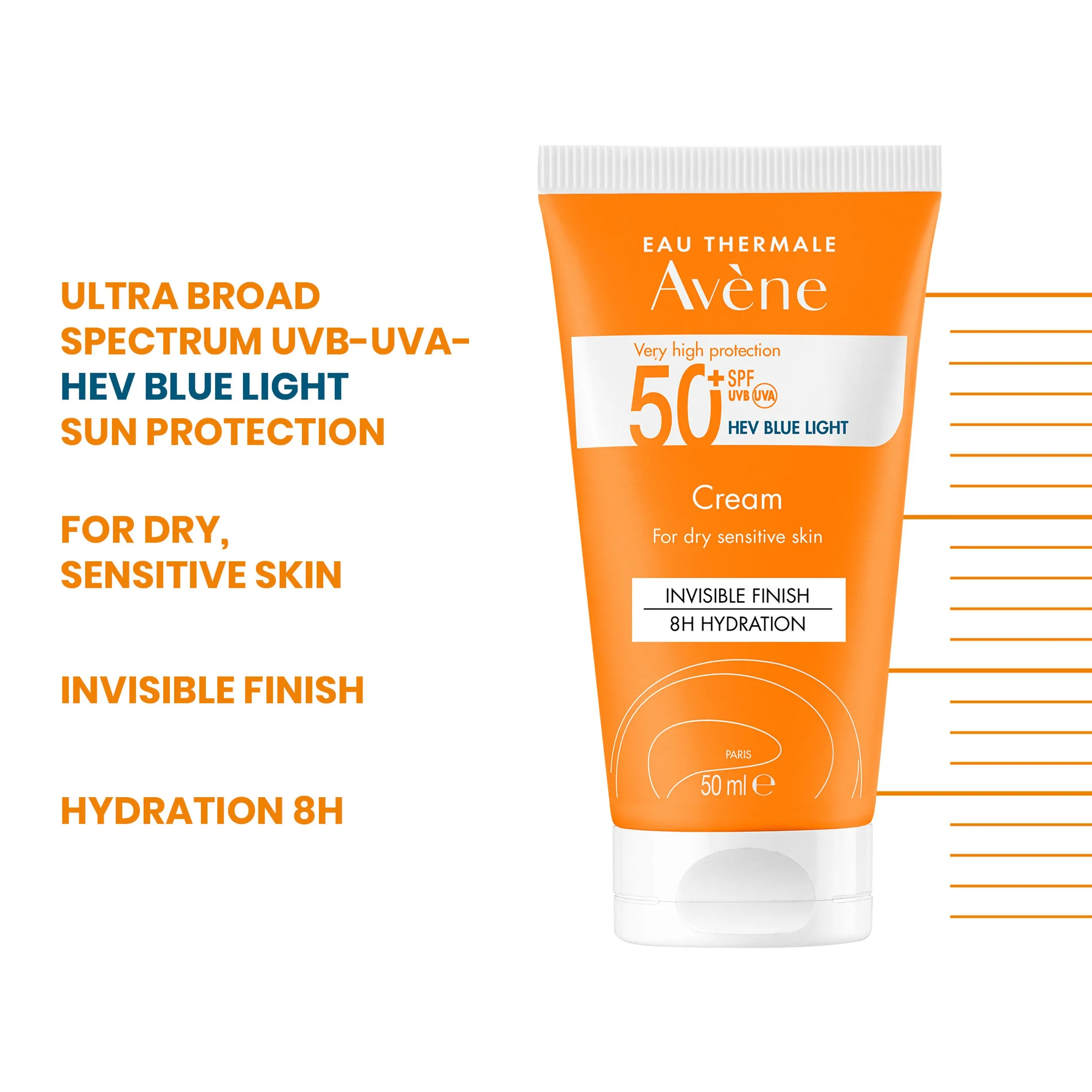 Avène Very High Protection Sun Cream SPF50  for Dry Sensitive Skin 50ml