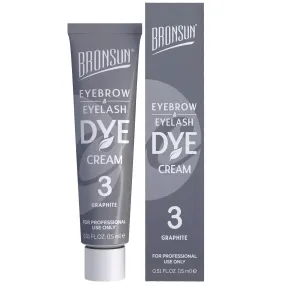 Bronsun Brow and Lash Cream Dye - Graphite #3, 15ml