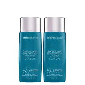 Colorescience Sunforgettable Total Protection Face Shield Classic SPF 50 55ml 2 Pack Set