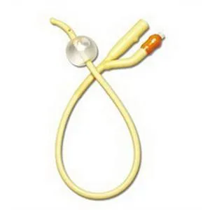 Coude 2-Way Silicone-Elastomer Coated Foley Catheter 14 Fr 5 cc