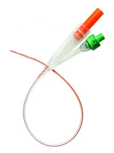 Cysto-Care Folysil 2-Way Open Tip Silicone Foley Catheter 8 Fr 3 cc