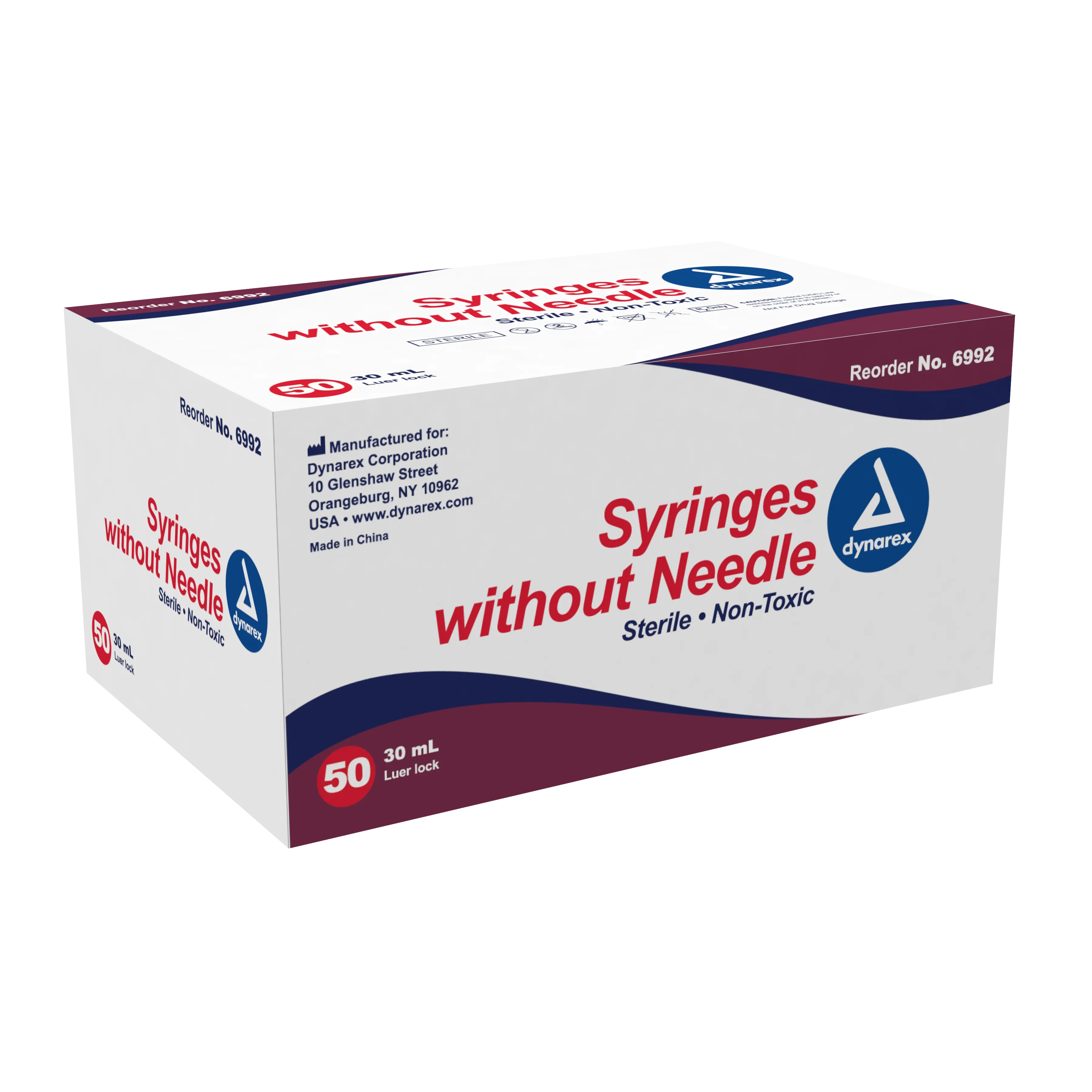 Dynarex - Syringe - Luer Lock 30 cc