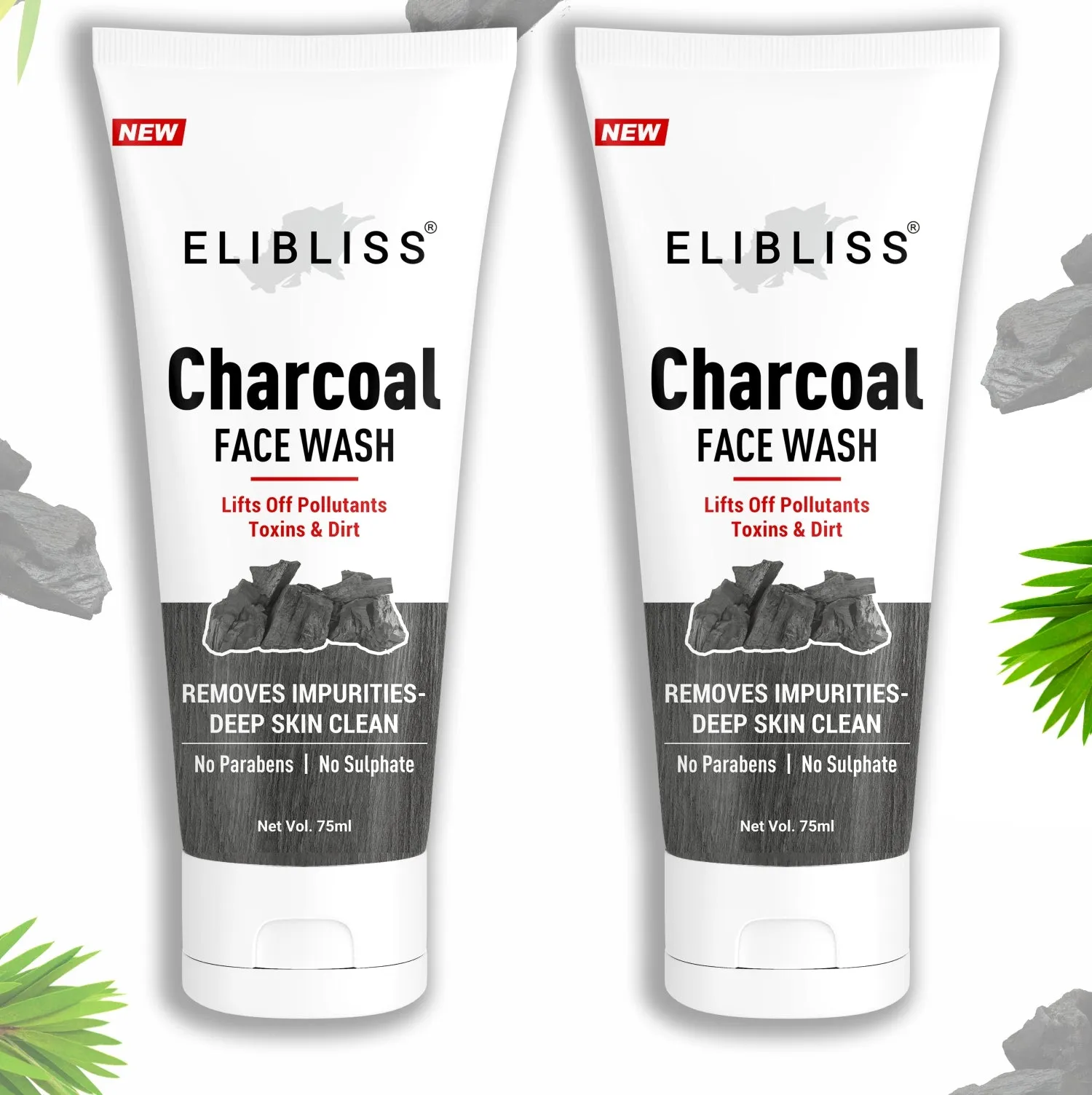 Elibliss Charcoal Face Wash ( Pack of 2 )