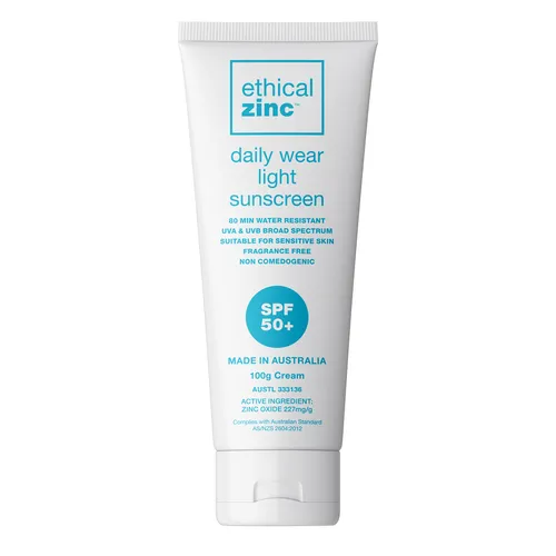 Ethical Zinc Daily Wear Light Sunscreen Spf 50 