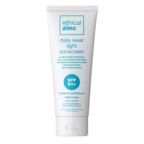 Ethical Zinc Daily Wear Light Sunscreen Spf 50 
