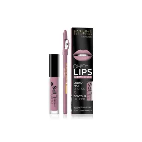 Eveline Oh My Lips Liquid Matt Lipstick Contour Lip Liner No 03