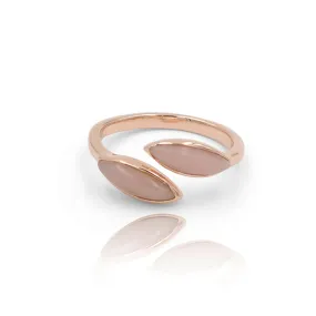 Floral Escape Pink Opal Midi Wrap Ring
