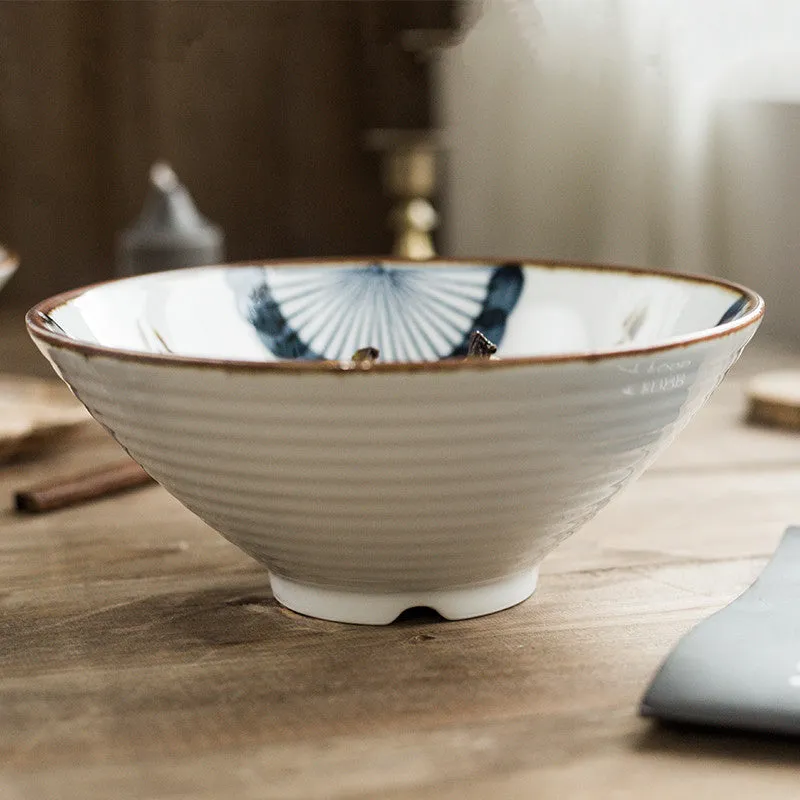 Hand-Painted Noodle Bowl Household Single Large Bowl Tableware