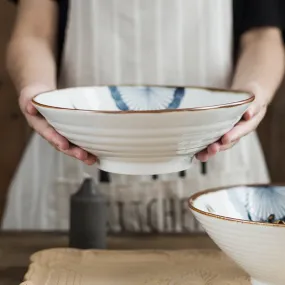 Hand-Painted Noodle Bowl Household Single Large Bowl Tableware