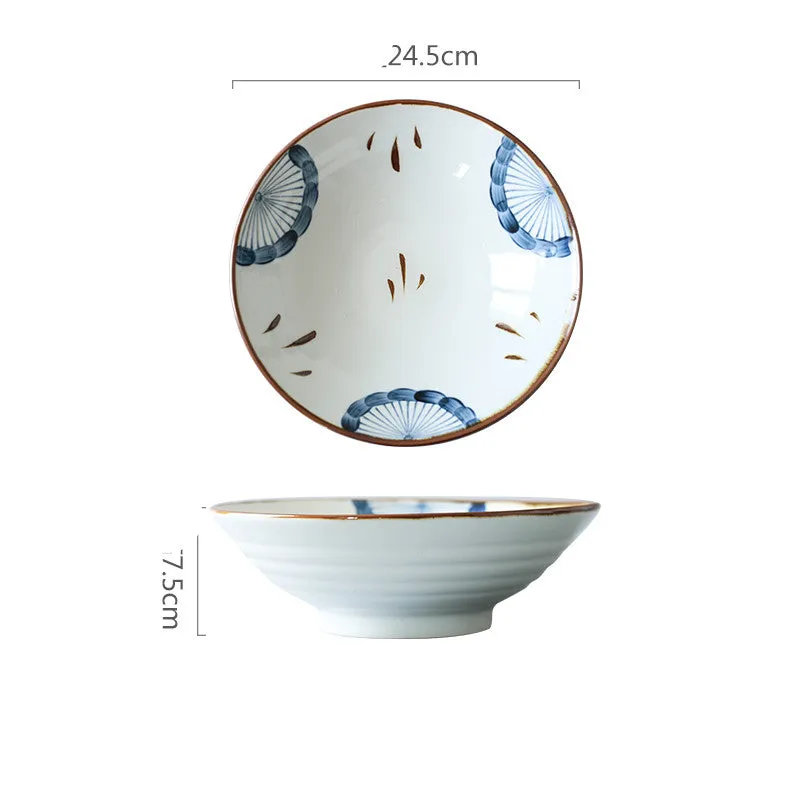 Hand-Painted Noodle Bowl Household Single Large Bowl Tableware