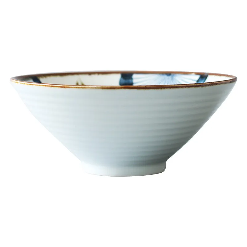 Hand-Painted Noodle Bowl Household Single Large Bowl Tableware