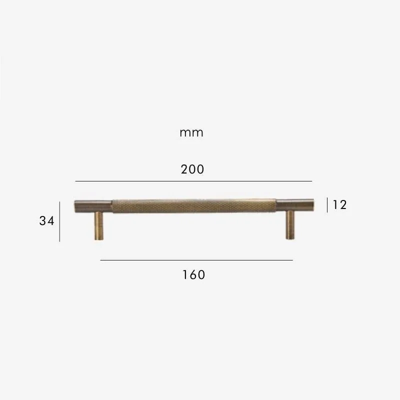 HART Brass Knurled Handles
