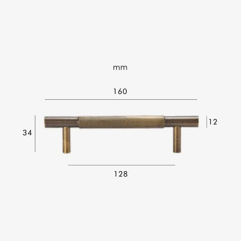 HART Brass Knurled Handles