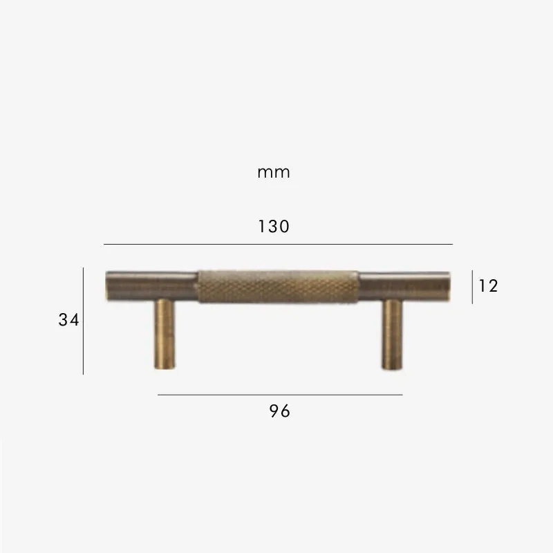 HART Brass Knurled Handles