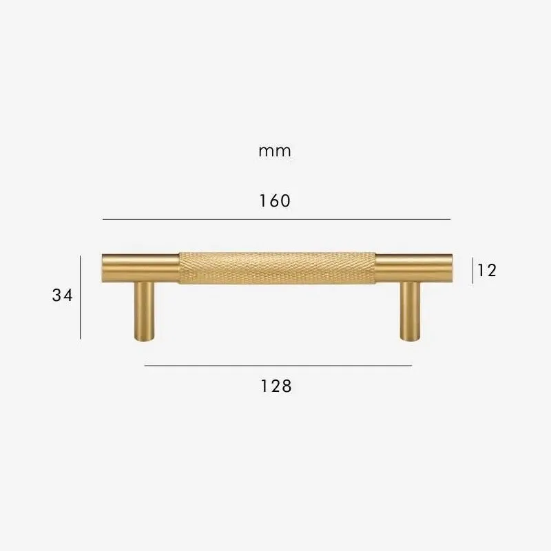 HART Brass Knurled Handles