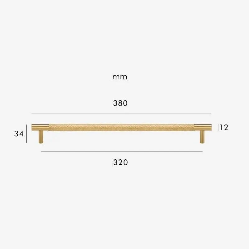 HART Brass Knurled Handles
