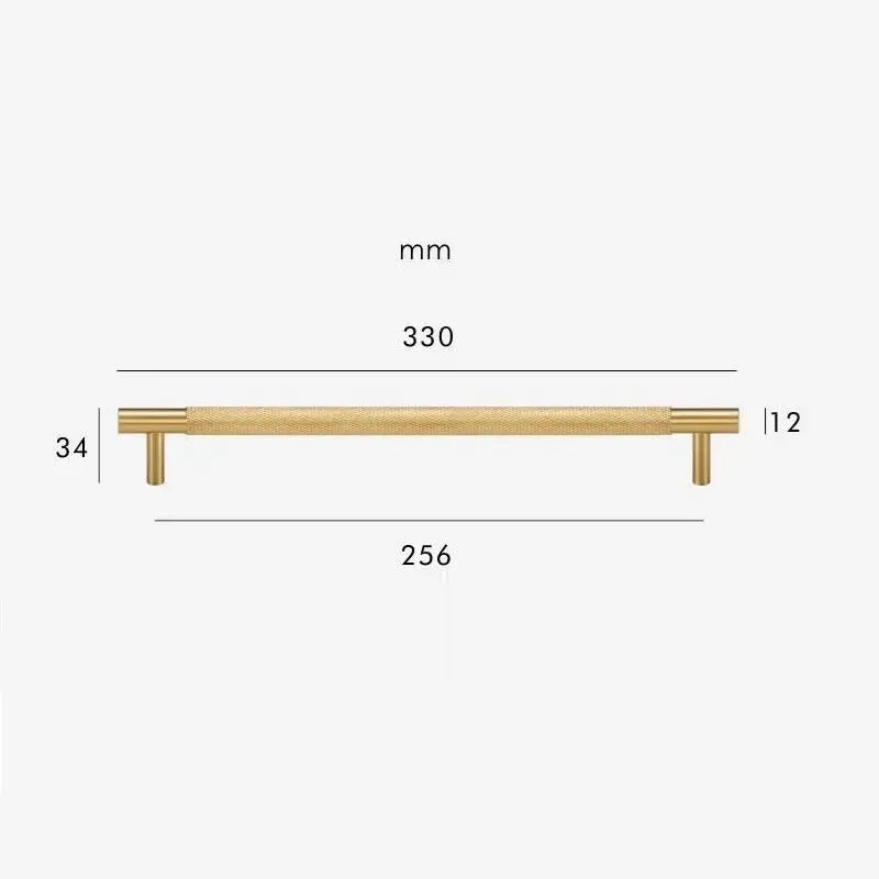 HART Brass Knurled Handles