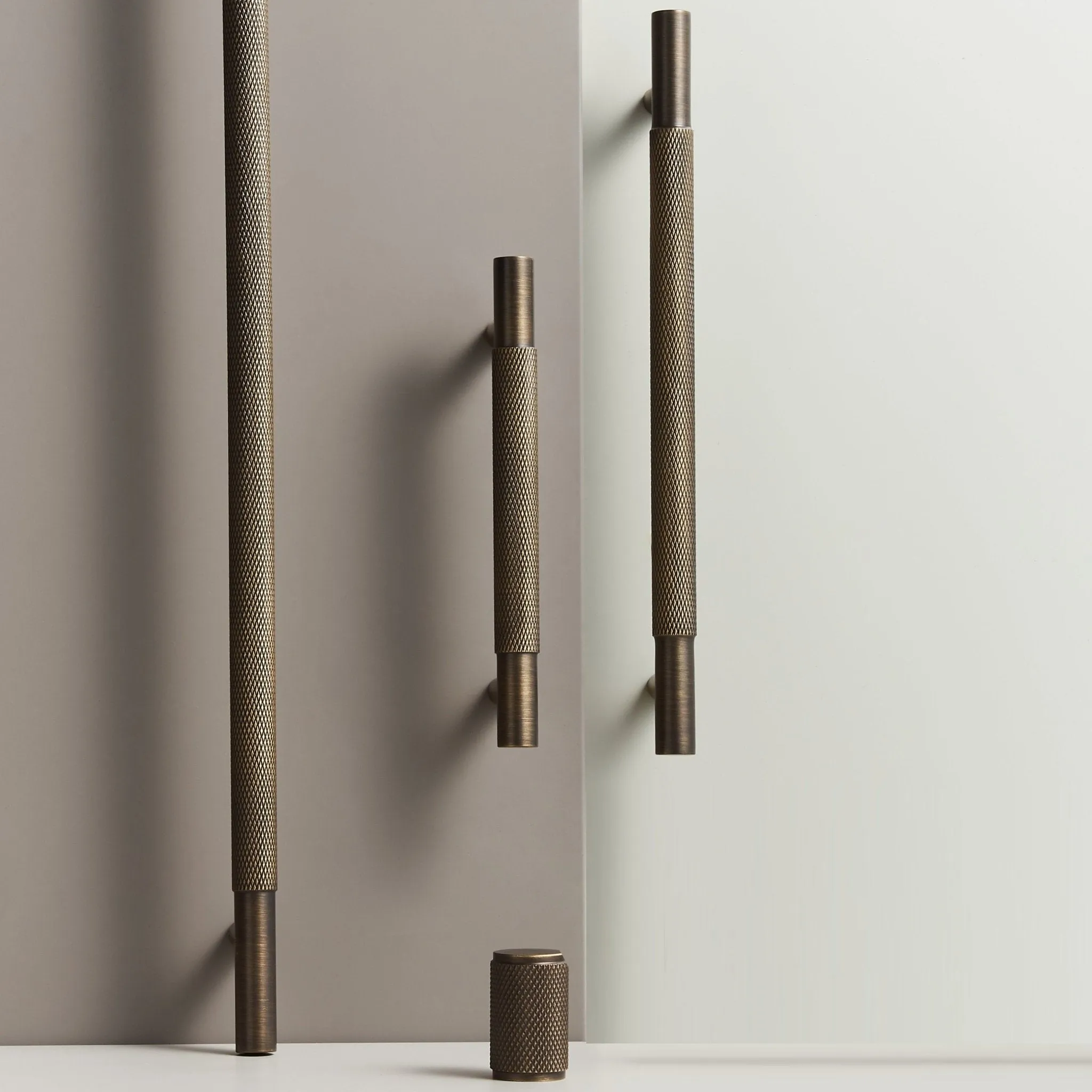 HART Brass Knurled Handles
