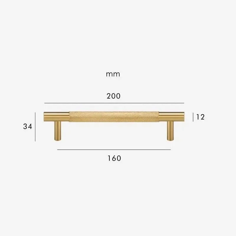HART Brass Knurled Handles