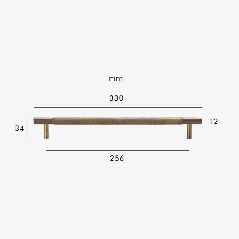 HART Brass Knurled Handles