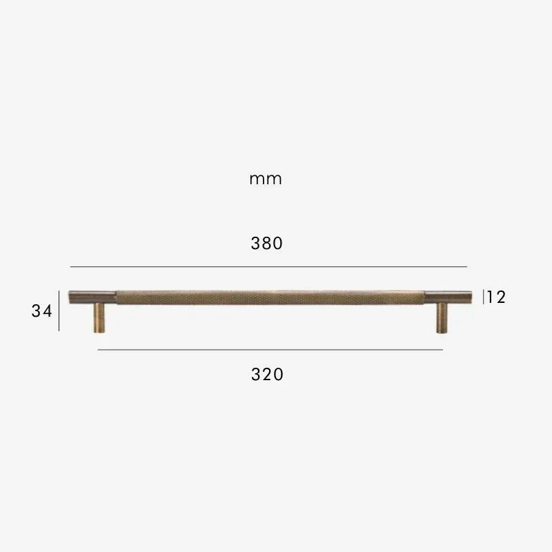 HART Brass Knurled Handles
