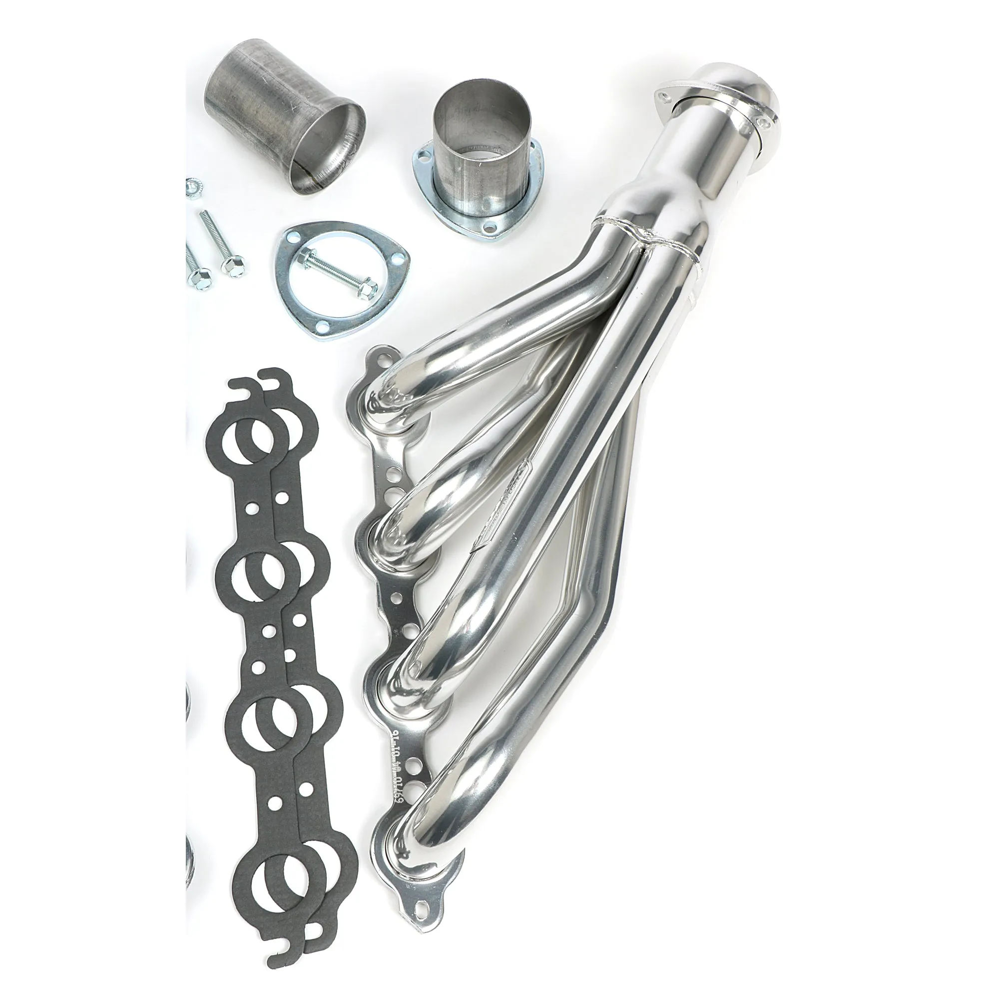 Hedman Hedders Headers - 1.75 in Primary - 3 in Collector - Silver Ceramic - GM LS-Series - Chevy - GM Fullsize Truck / SUV 1967-87 - Pair
