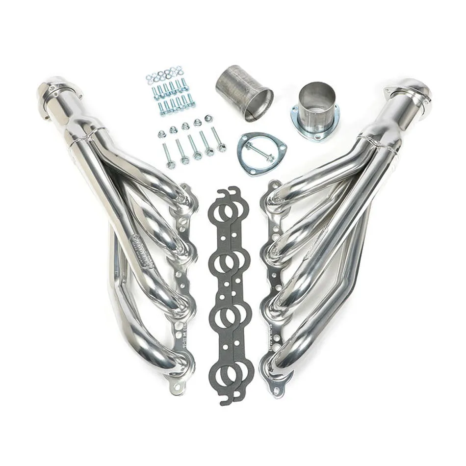Hedman Hedders Headers - 1.75 in Primary - 3 in Collector - Silver Ceramic - GM LS-Series - Chevy - GM Fullsize Truck / SUV 1967-87 - Pair