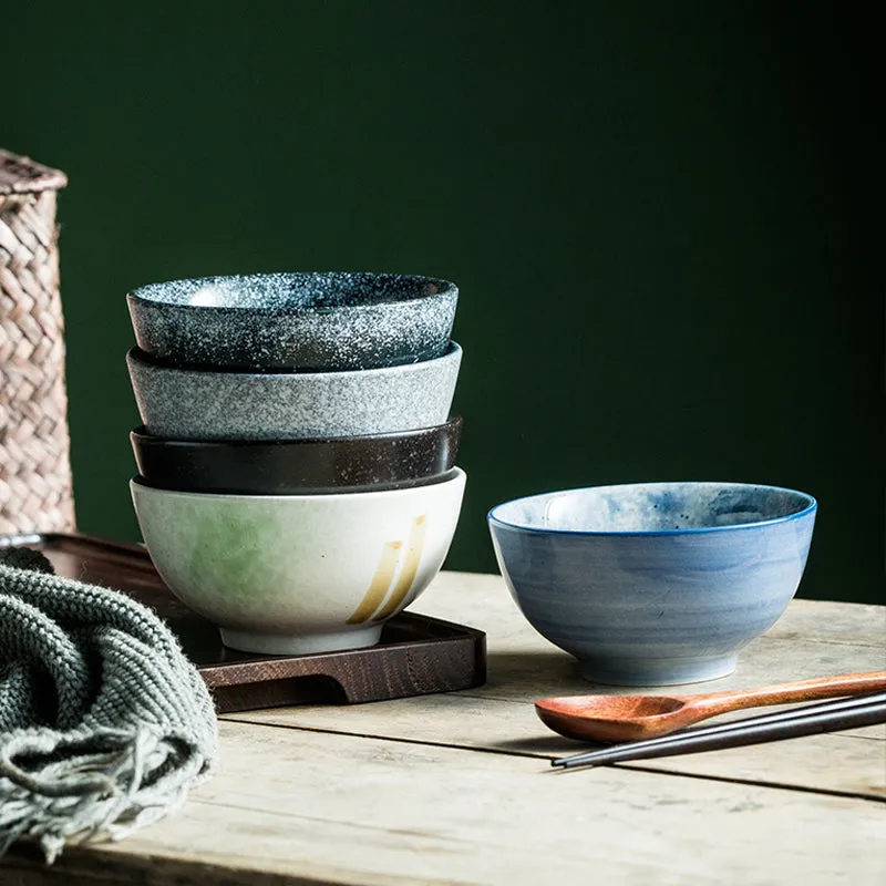 Household Simple Ceramic Tableware Soup Bowl