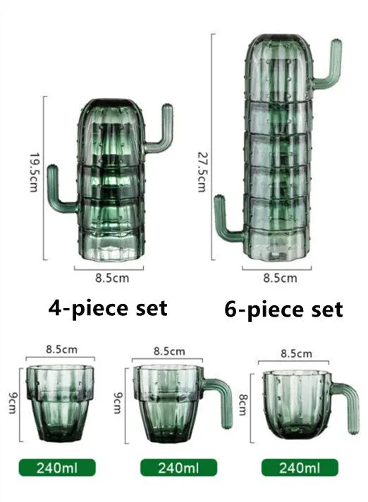 INS Water Cooler Glass Cactus Laminated Cup