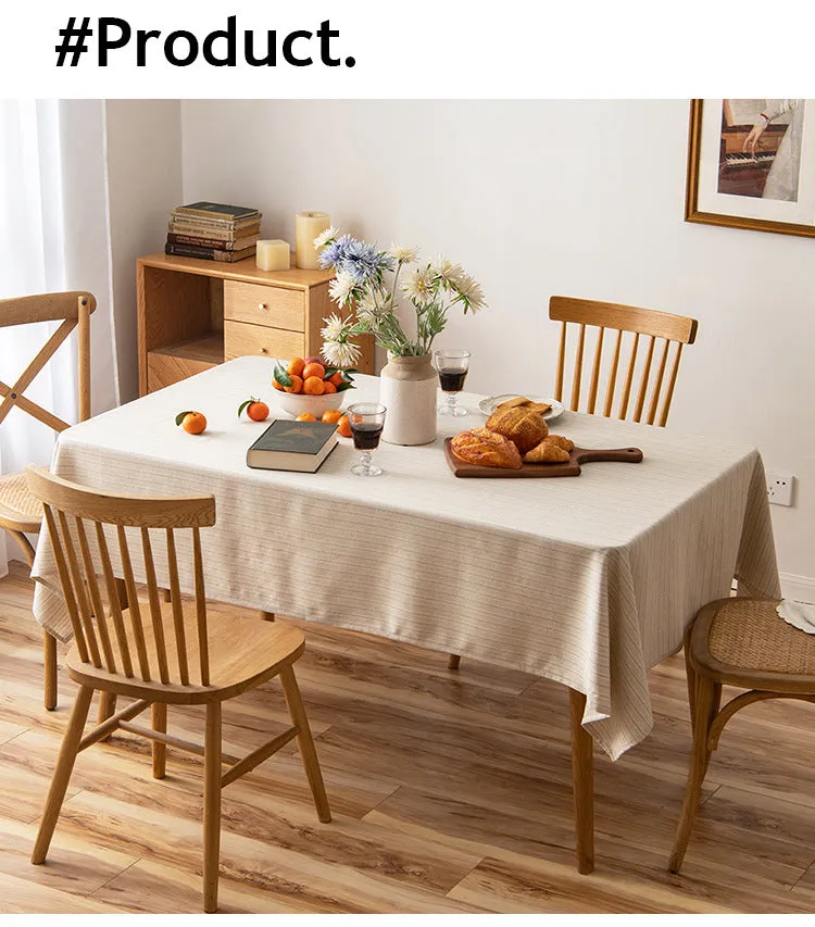 Japanese Rectangular Striped Tablecloth