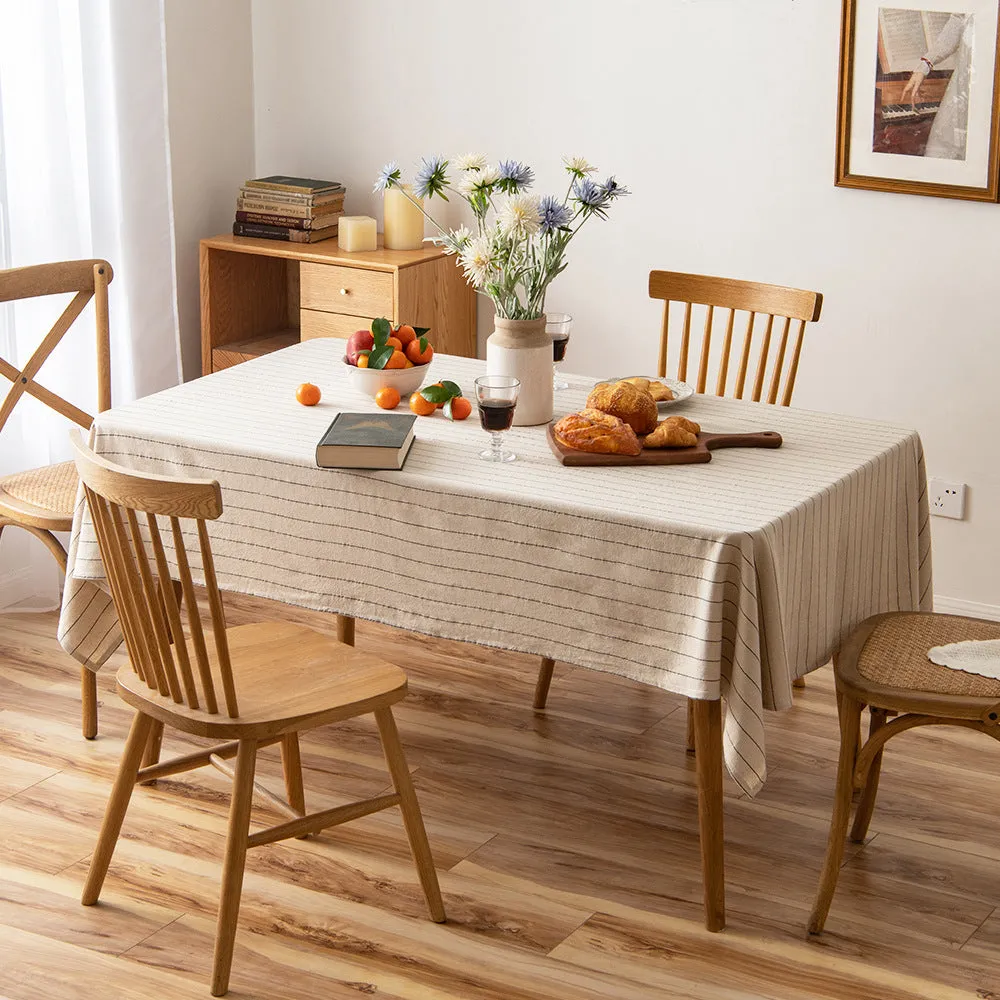 Japanese Rectangular Striped Tablecloth