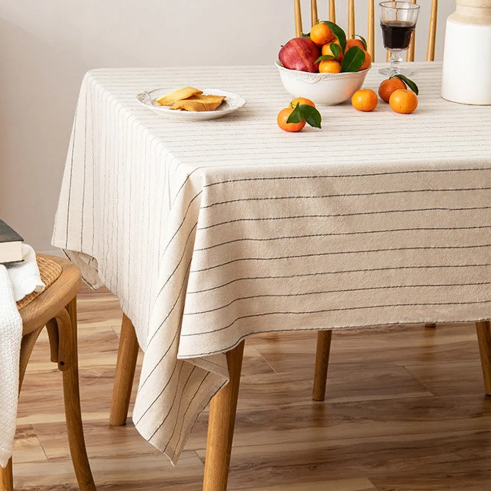 Japanese Rectangular Striped Tablecloth