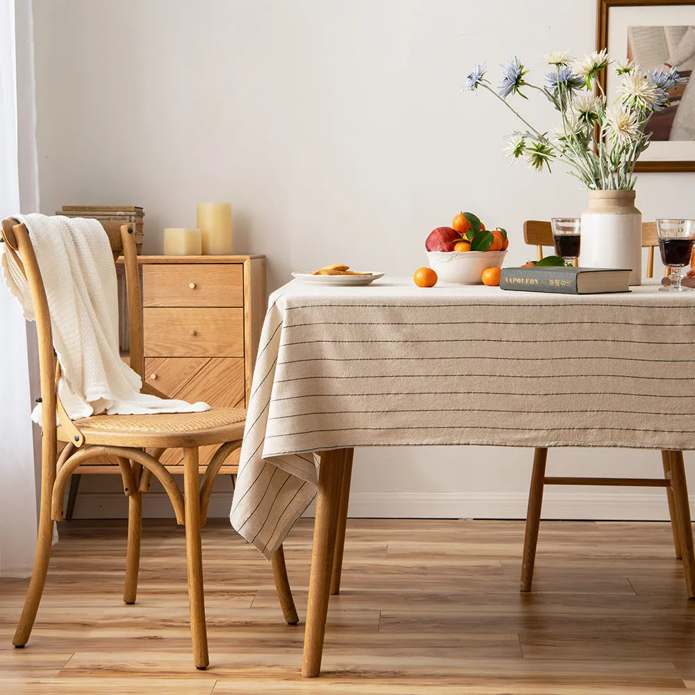 Japanese Rectangular Striped Tablecloth