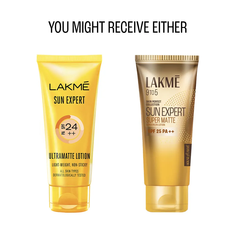 Lakmē Sun Expert SPF 25 PA   Super Matte Lotion Sunscreen, Lightweight, Non Sticky,50ml