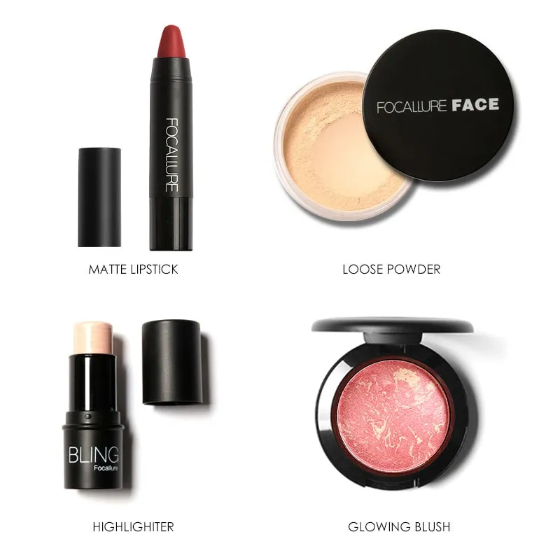 Makeup Kit With Makeup Bag 8 Pcs Cosmetic Set
