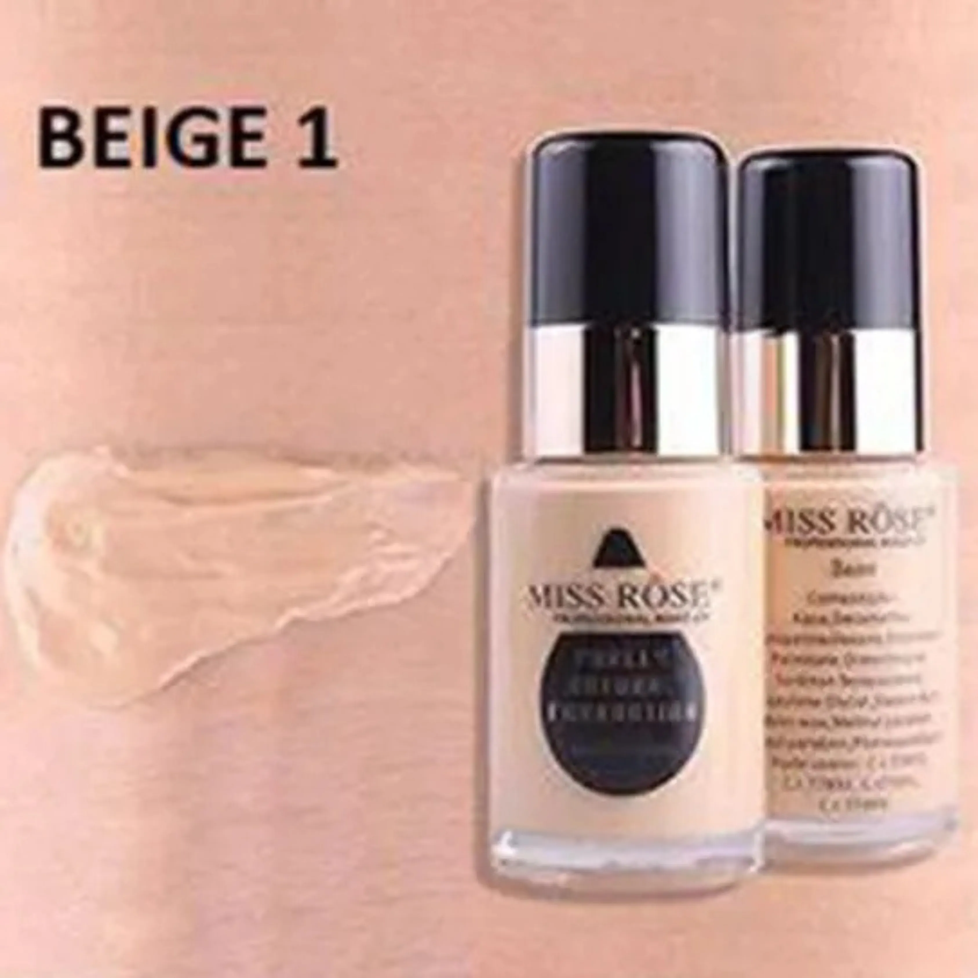 Miss Rose Waterproof Moisturizing Oil Free Full Coverage Deep Whitener Liquid Foundation 30Ml