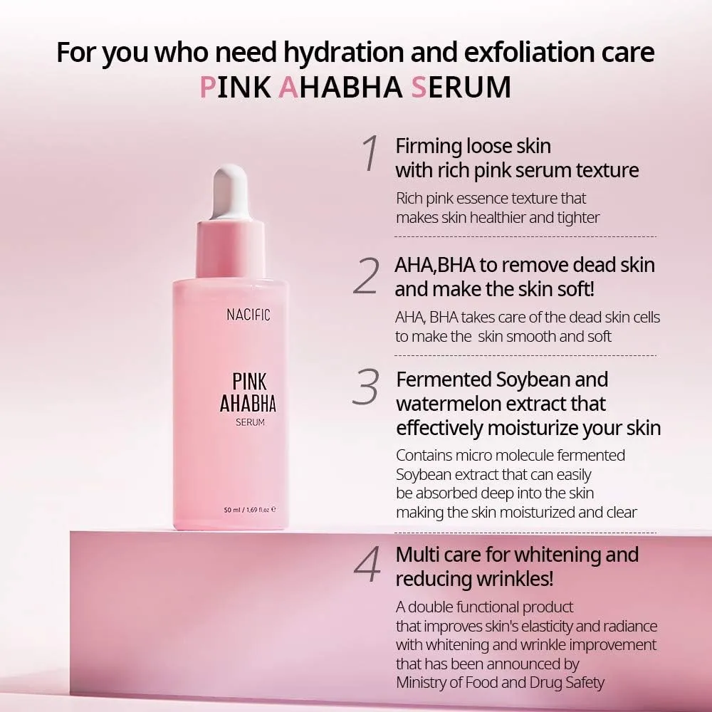 Nacific Pink AHA BHA Serum 50ml