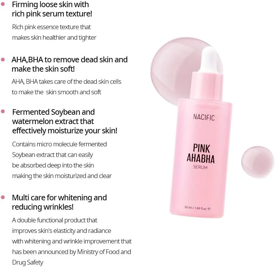 Nacific Pink AHA BHA Serum 50ml
