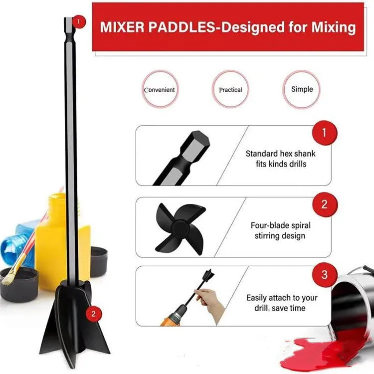 New Epoxy Mixer Attachment Paint Paddle