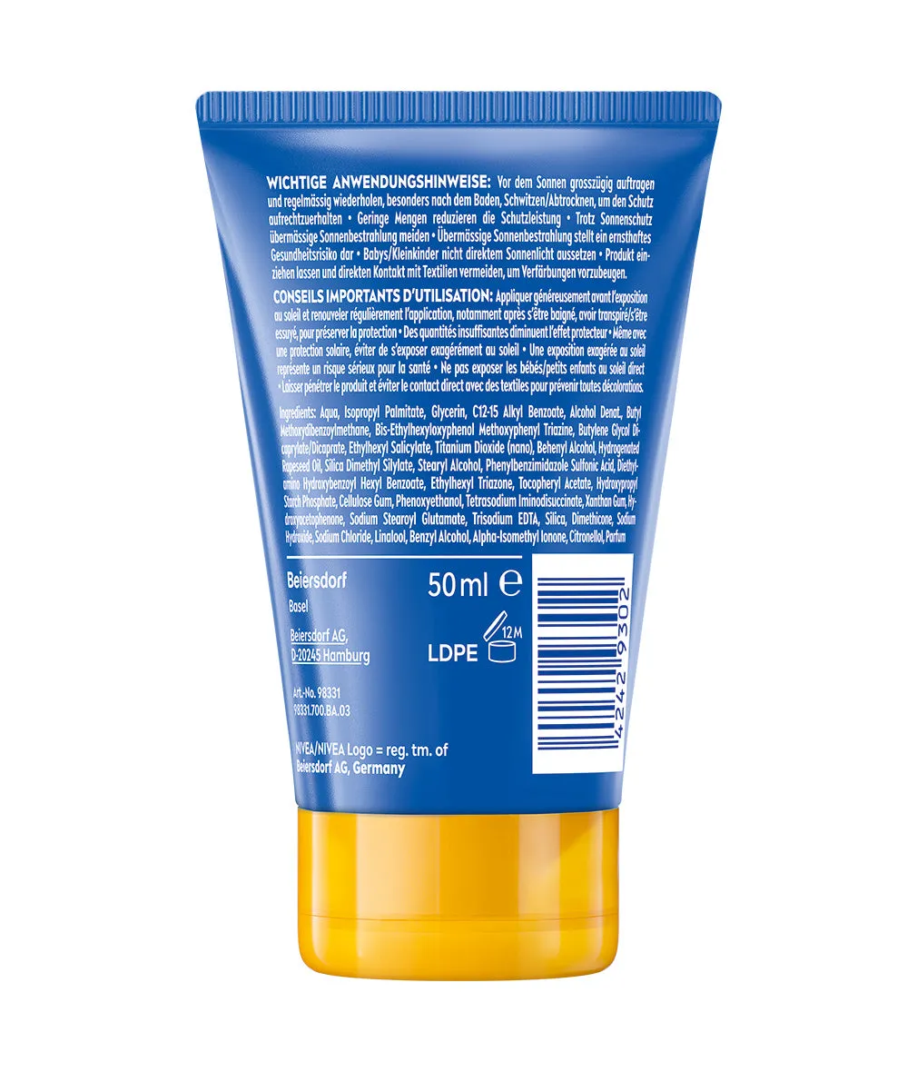 Nivea Sun - (50ml) Protect & Moisture To Go Mini Sun Cream SPF 30 (98331)