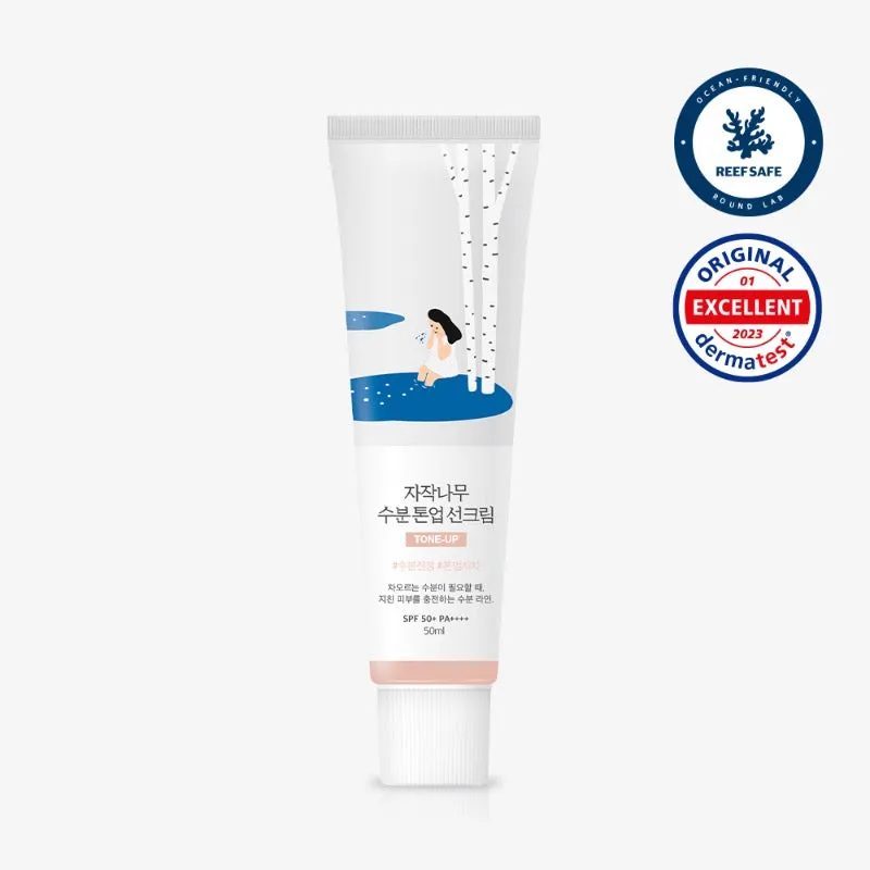 ROUND LAB Birch Juice Moisturizing Tone Up Sun Cream 50ml SPF 50 , PA     라운드랩 자작나무 수분 톤업 선크림 50ml SPF 50  PA    