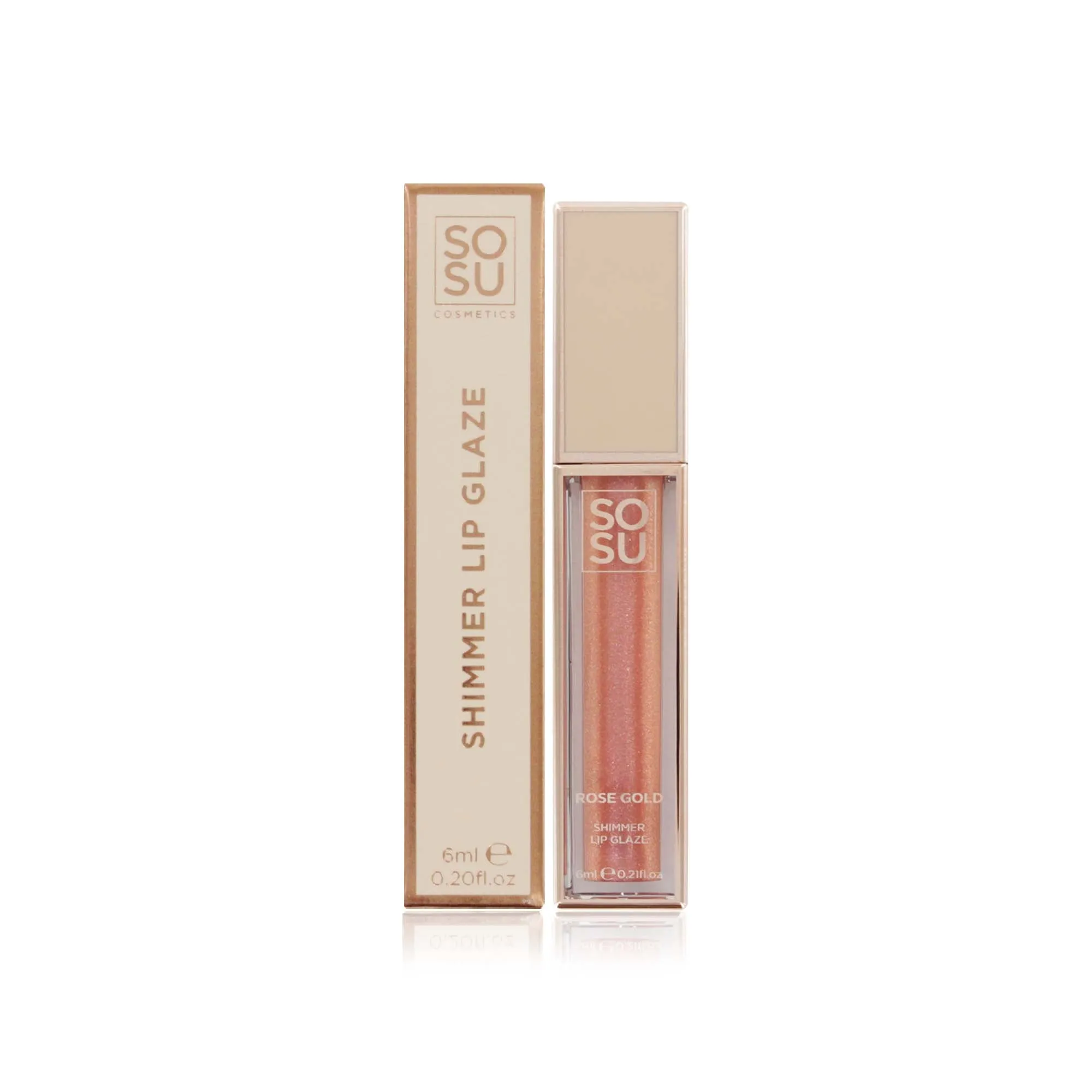 SOSU Rose Gold Shimmer Lip Gloss